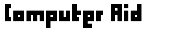 Computer Aid font preview